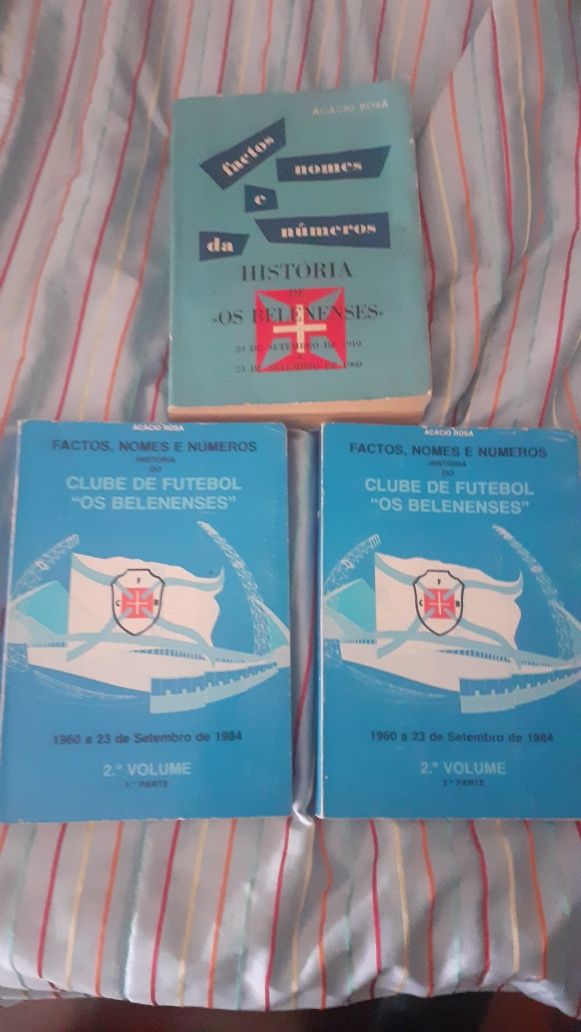 Clube Os Belenenses Factos Nomes Numeros raro 3 livros