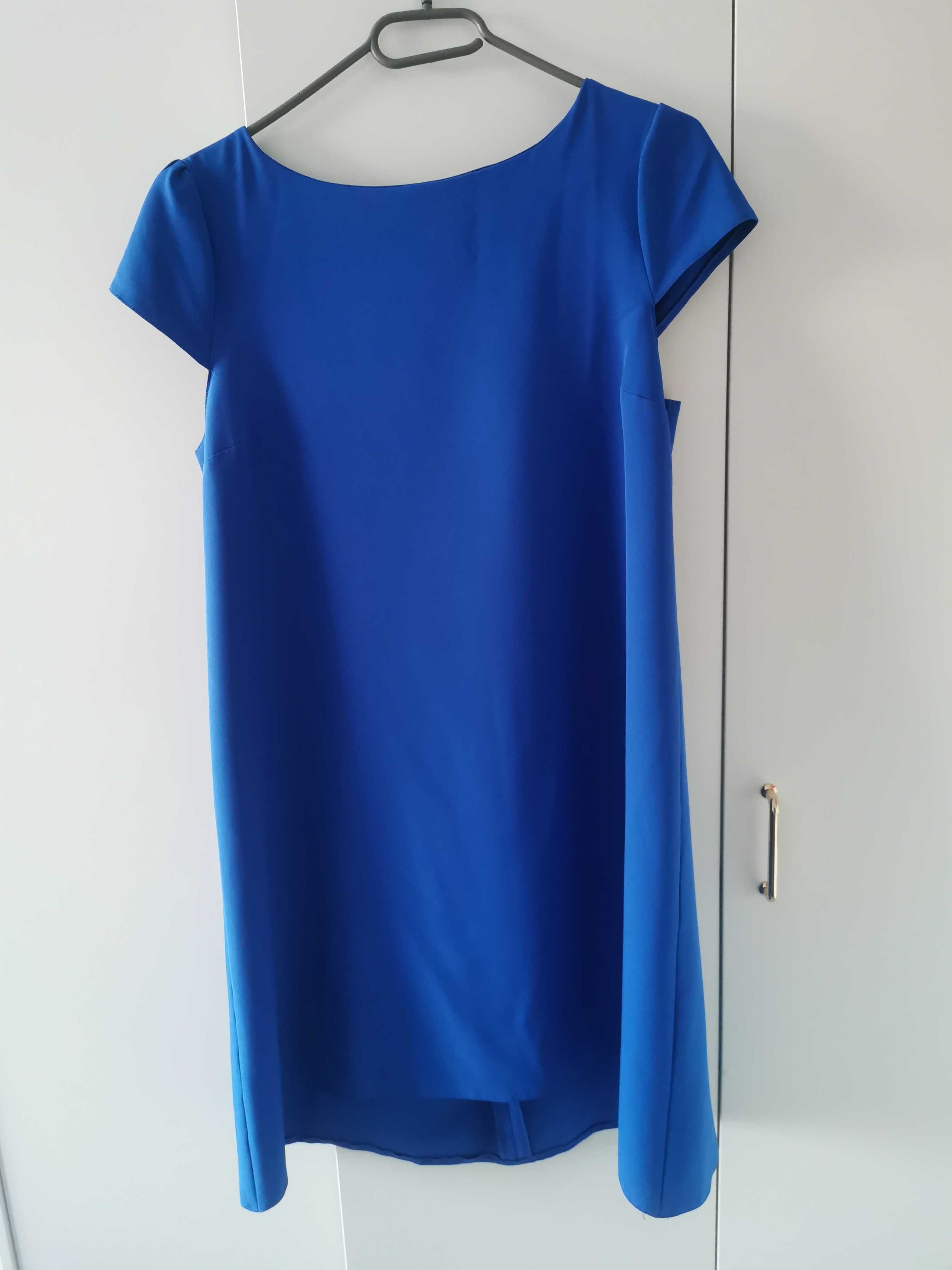 Sukienka niebieska trapezowa rozmiar 42