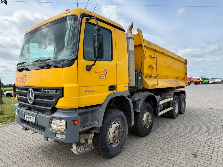 Mercedes-Benz ACTOROS 4144, skrzynia EPS, napęd 8x8 , KH Kipper wywrotka , wersja wzmocniona 5 piór tył, wywrotka , mulda ,  Mercedes ACTROS 8x8 wersja wzmocniona