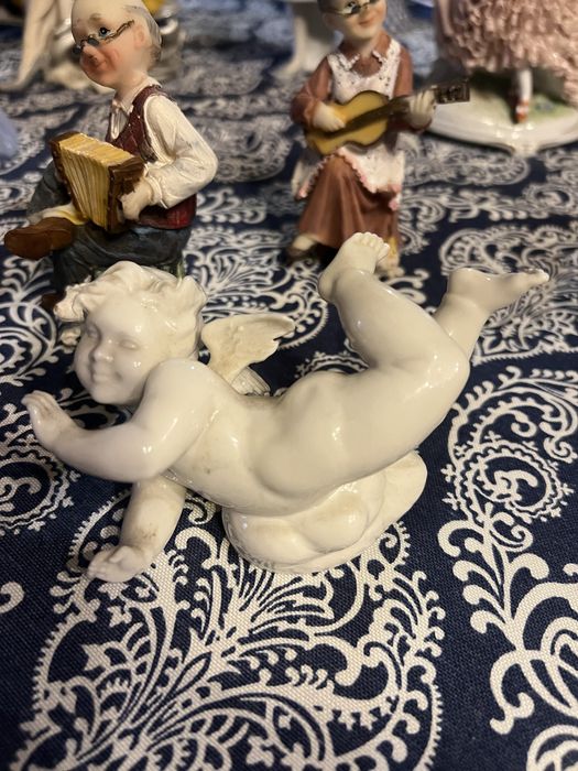 Capodimonte ангел статуэтка фарфоровая