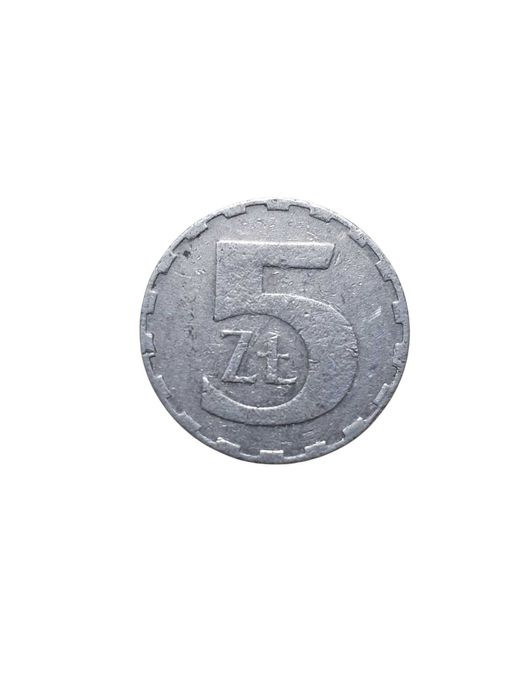 Stara moneta 5 złotych Polska 1990 antyk zabytek kolekcjonerski