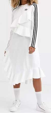Adidas Originals  J KOO sukienka z falbanką z logo Trefoil  40 42
