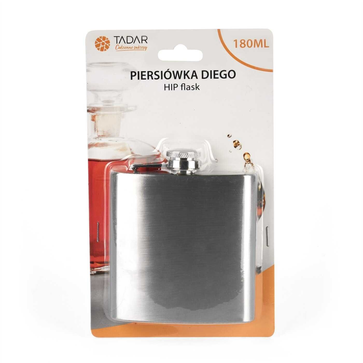 Piersiówka ze stali nierdzewnej Tadar Diego 180 ml