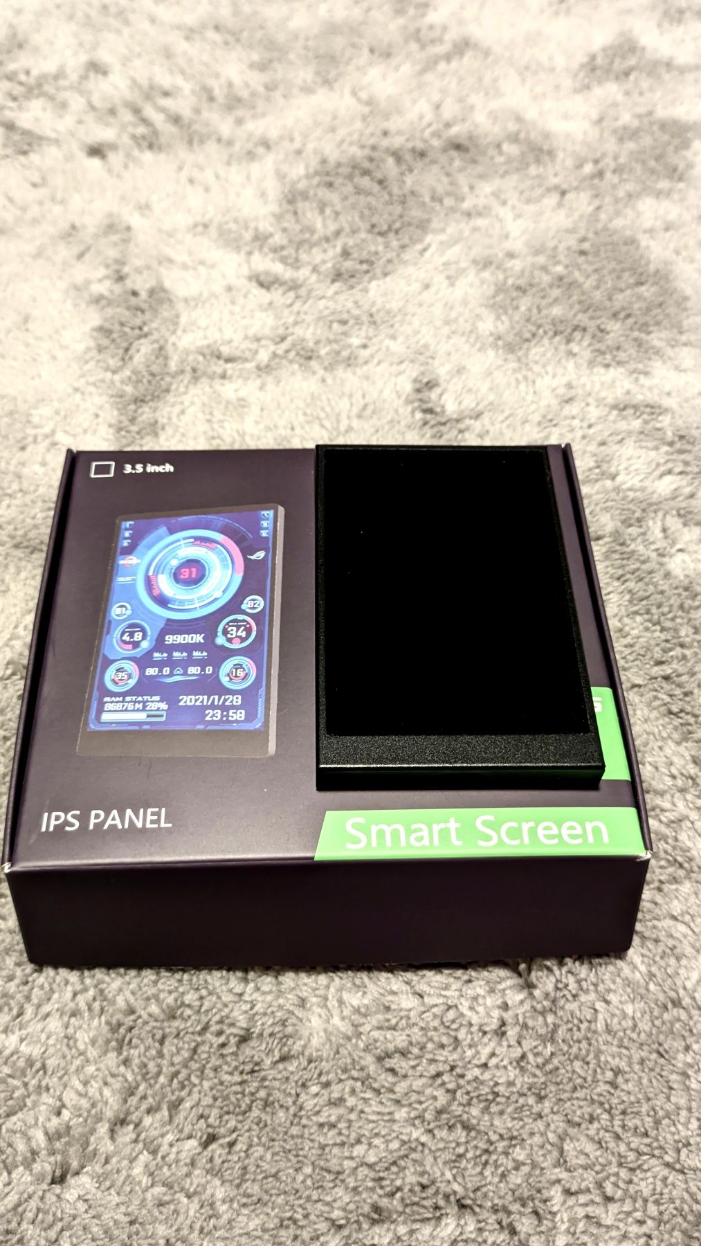 Turing Smart Screen 3.5" IPS USB-C para monitorização de PC (sem cabo)