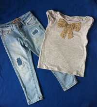 Spodnie jeansy r. 104