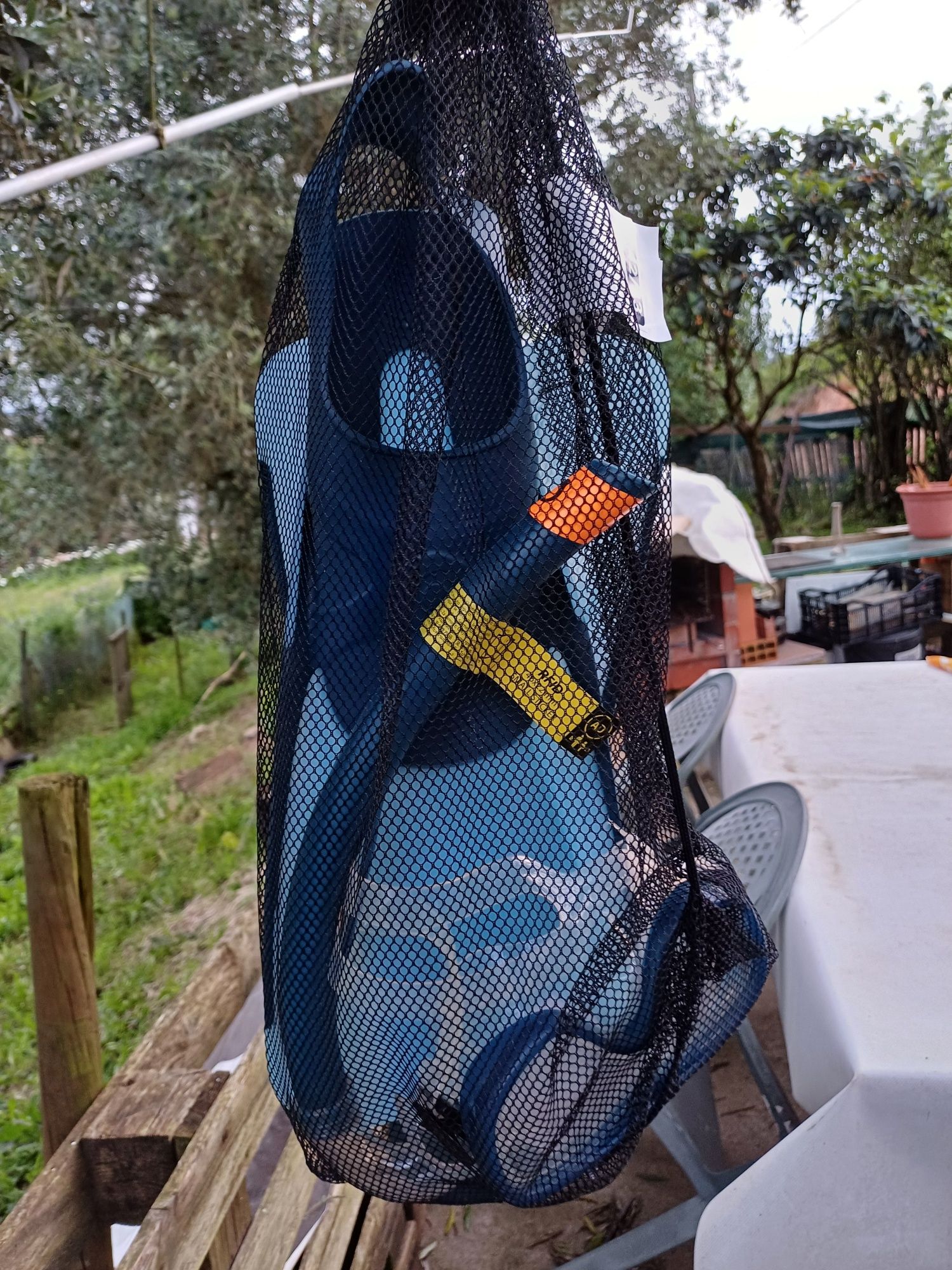 Conjunto snorkel e barbatanas