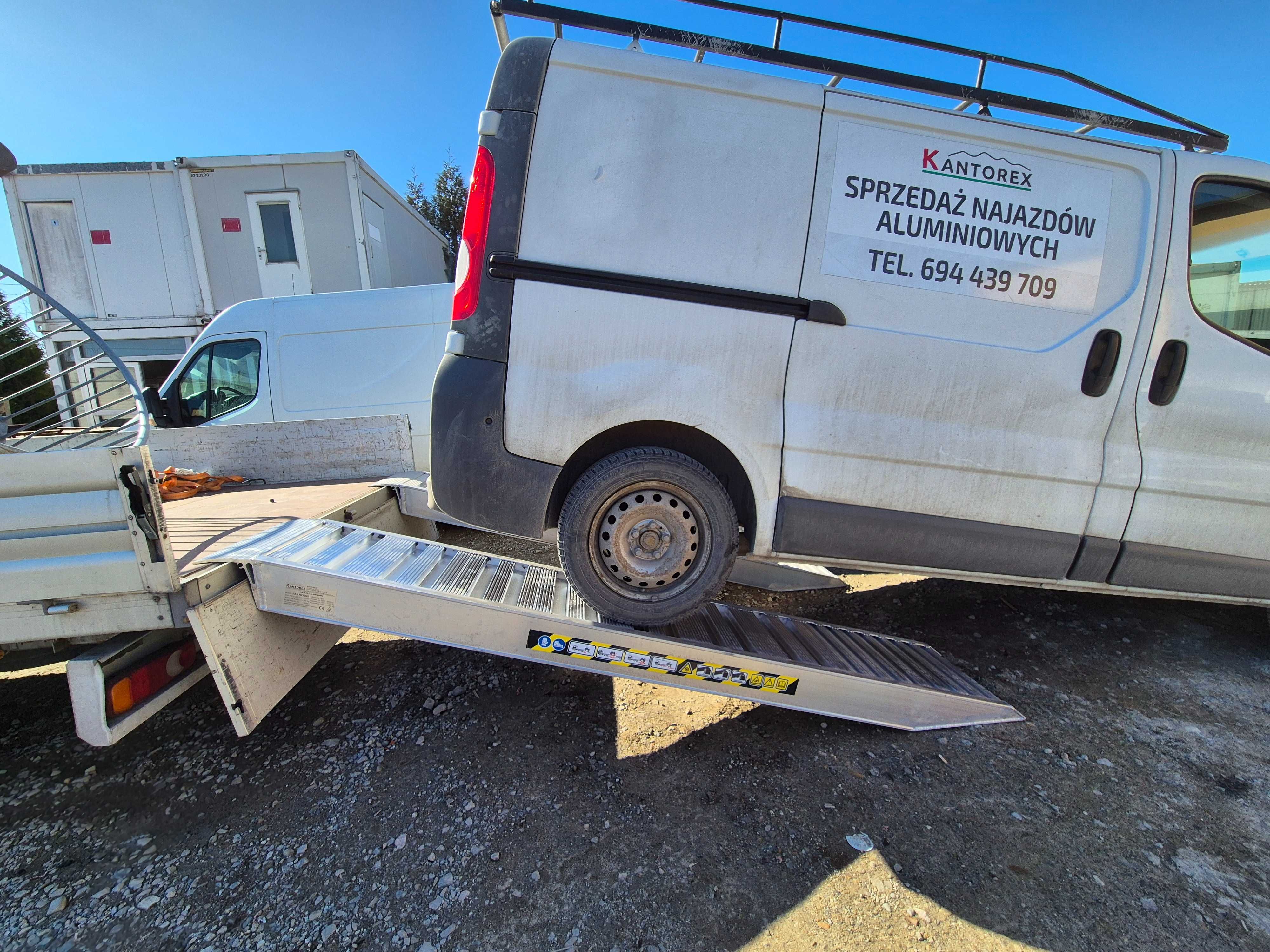 Najazdy aluminiowe 3m nośność 12 ton, DOSTAWA ZA DARMO