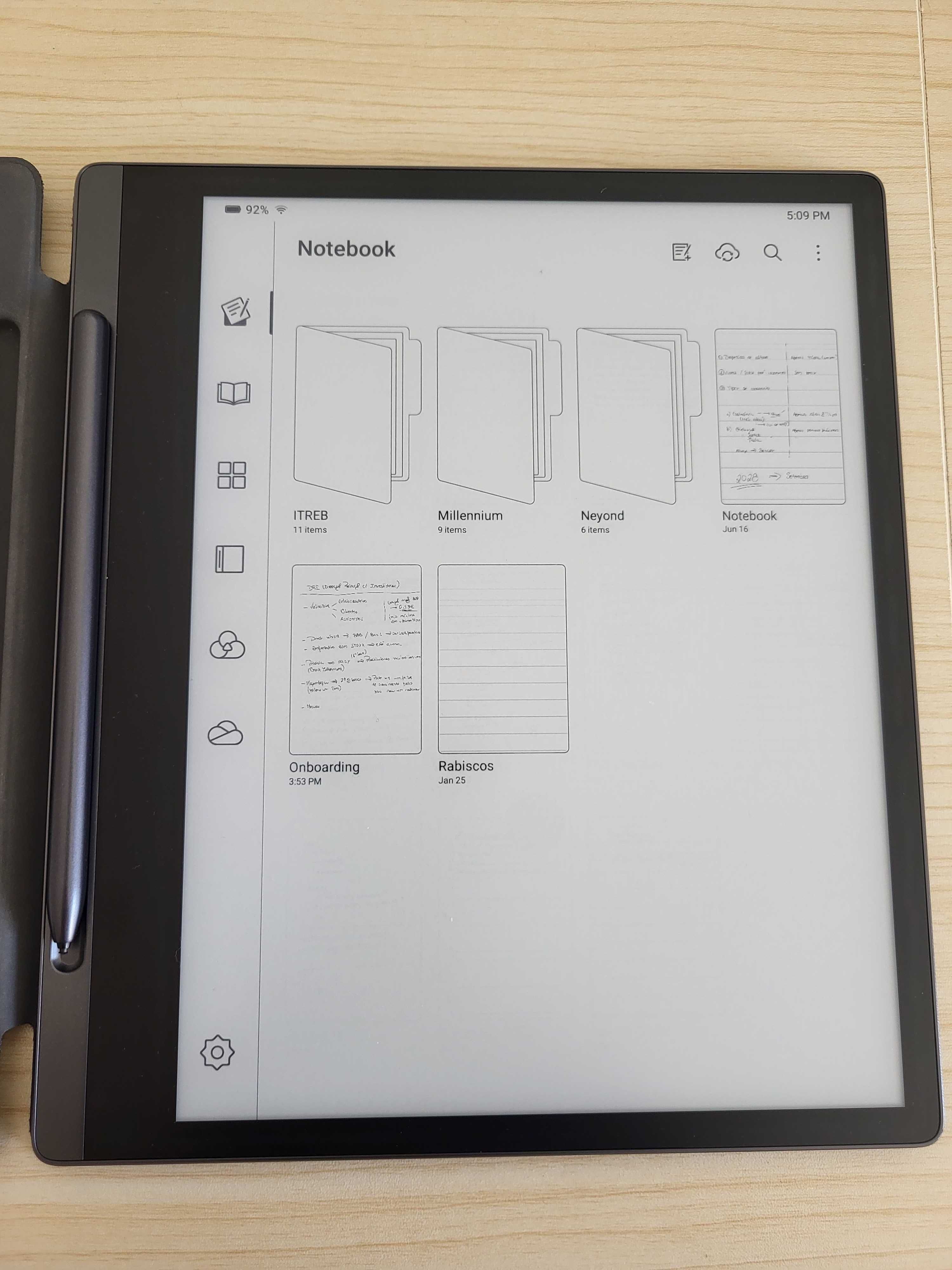 Tablet Lenovo Smart Paper – Como Novo + Acessórios | Ideal para eBooks