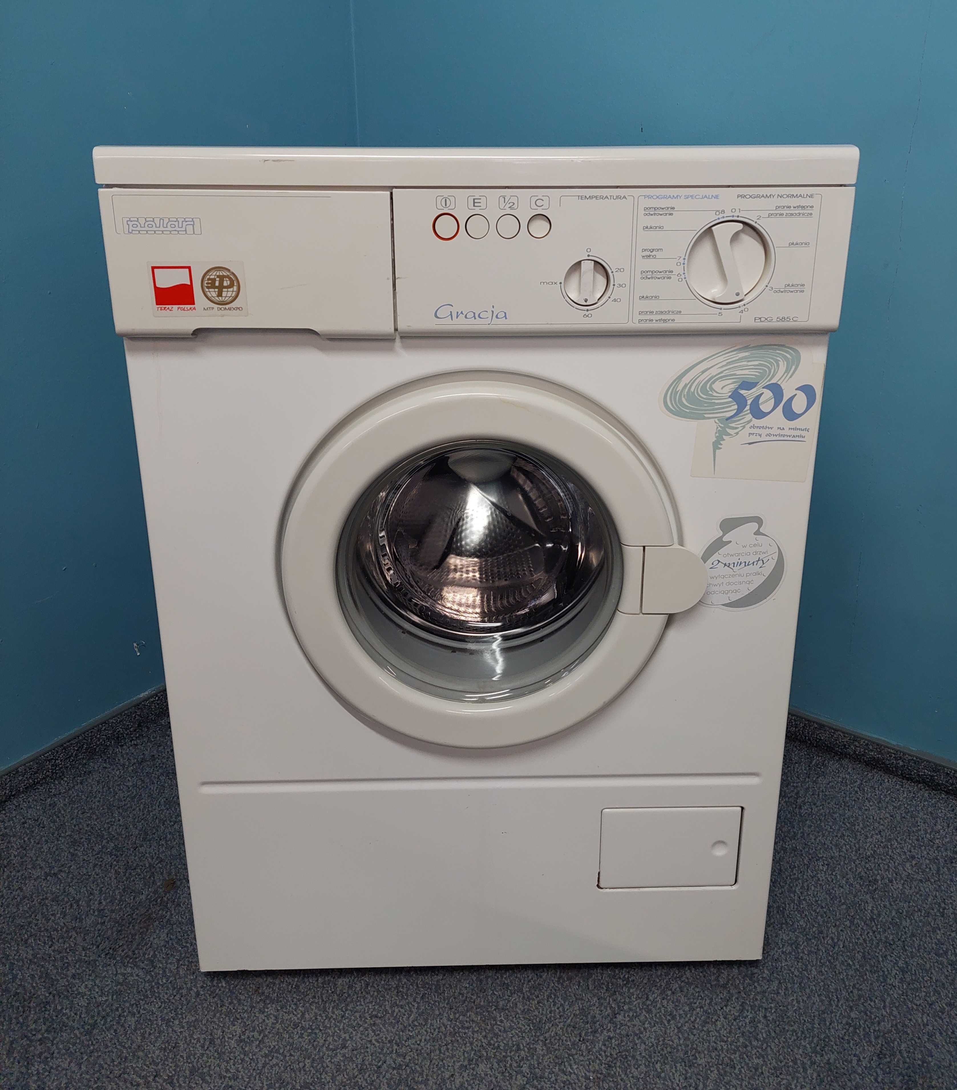 Pralka na CIEPŁĄ WODĘ! Polar wolnostojąca 5kg Program SZYBKI Dowóz AGD