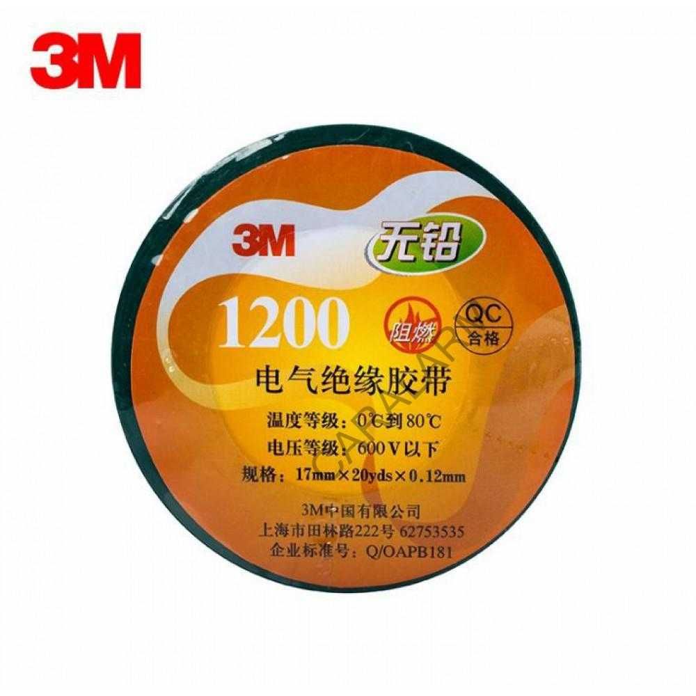 Изолента 3M 1200 ПВХ 0,12мм х 17мм х 18м черный