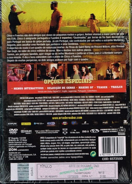 Filme em DVD: Arte de Roubar - NOVO! A Estrear! SELADO!