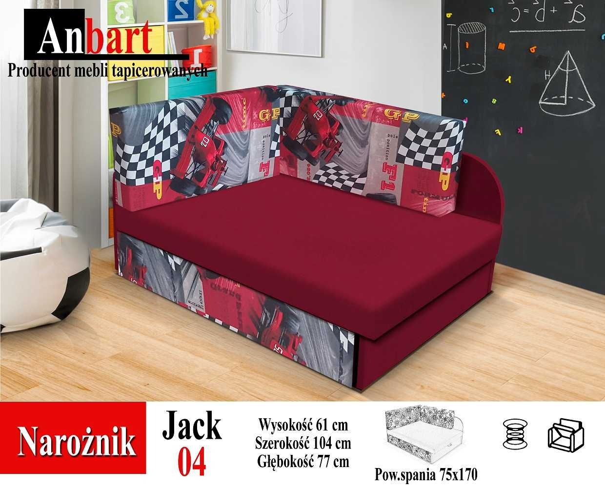Łóżeczko Kubuś Narożnik DZIECIĘCY Sofa Z Funkcją Spania