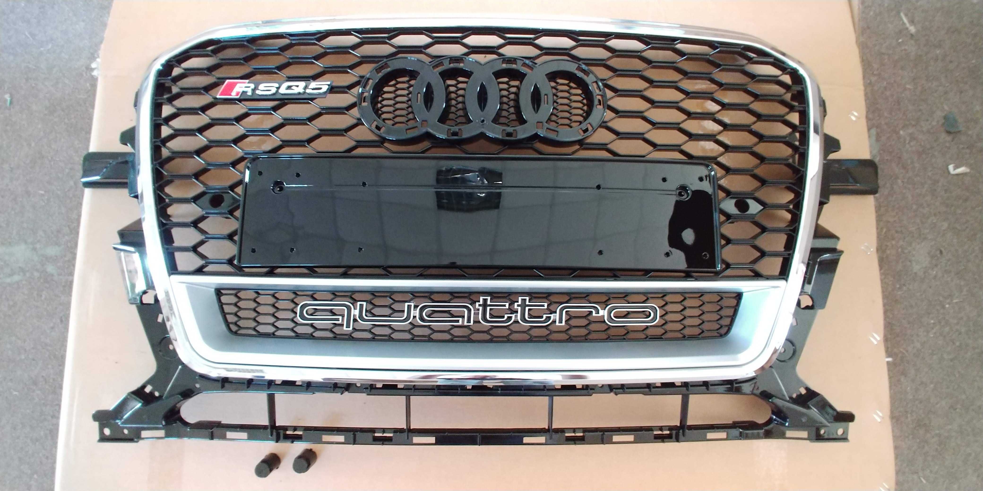 Atrapa Grill Audi Q5 12-15 wzor RSQ5 Chrom Quattro