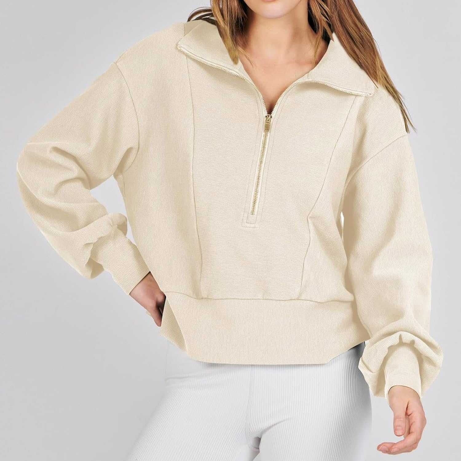 Nowa bluza damska / bluzka / sweter / pulower / beżowa S !2260!