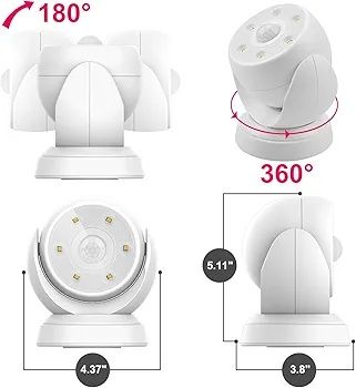 Lampka led z czujnikiem ruchu bezprzewodowa zasilanie 3x aa
