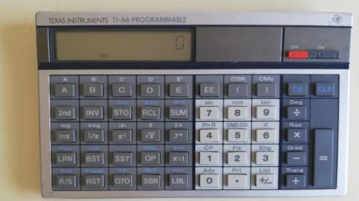 Calculadora Texas Instruments ti-66 programmable