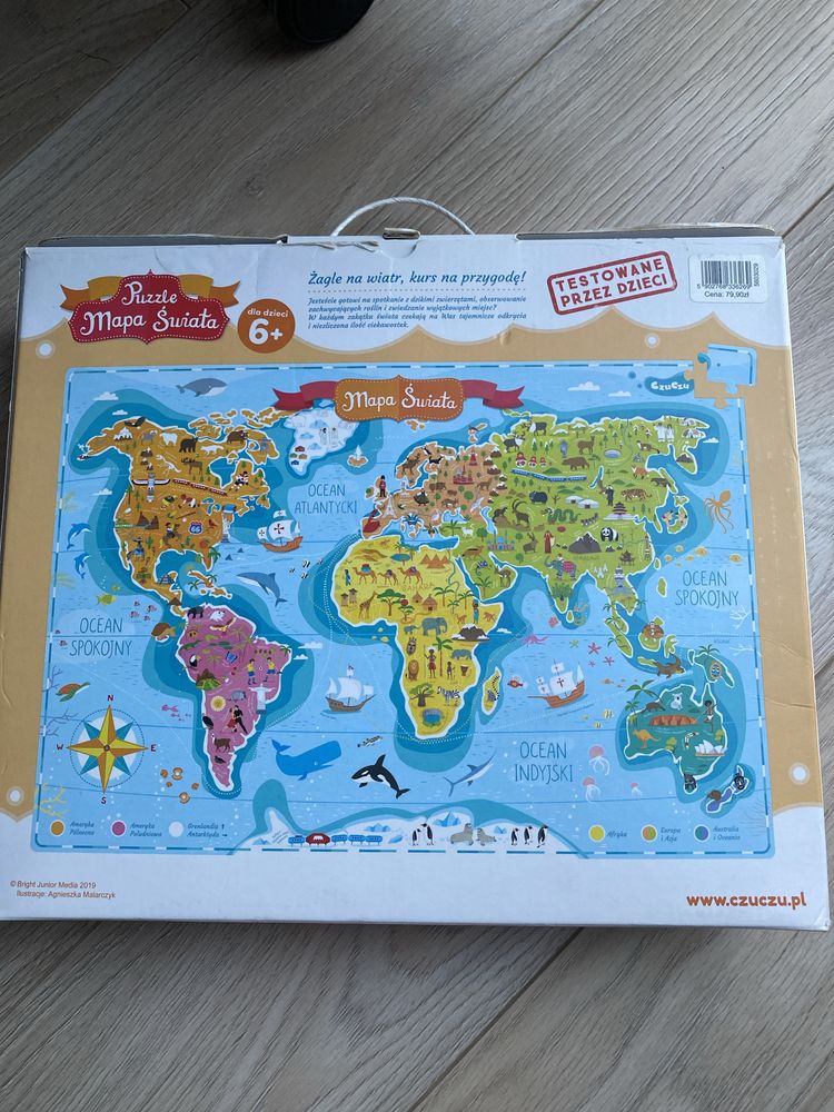 Czuczu puzzle mapa świata