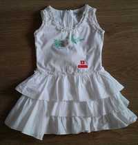 Biała sukienka dla małej dziewczynki r. 12 mcy