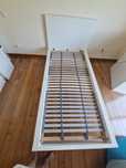 Cama individual + estrado | Branco