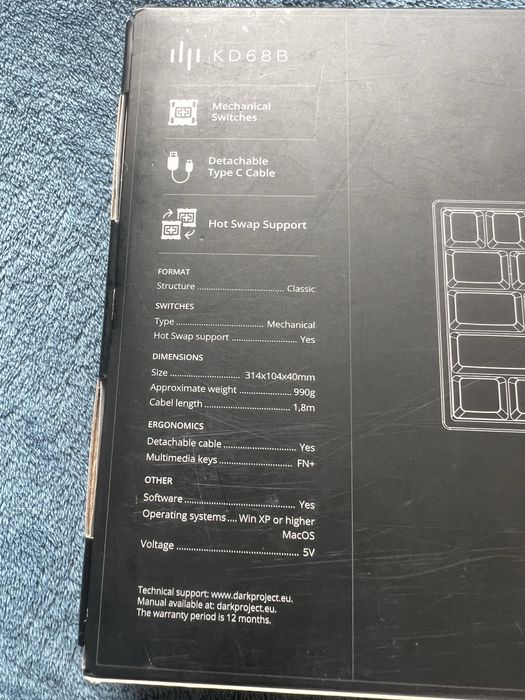 Продам клавиатуру Dark Proiekt