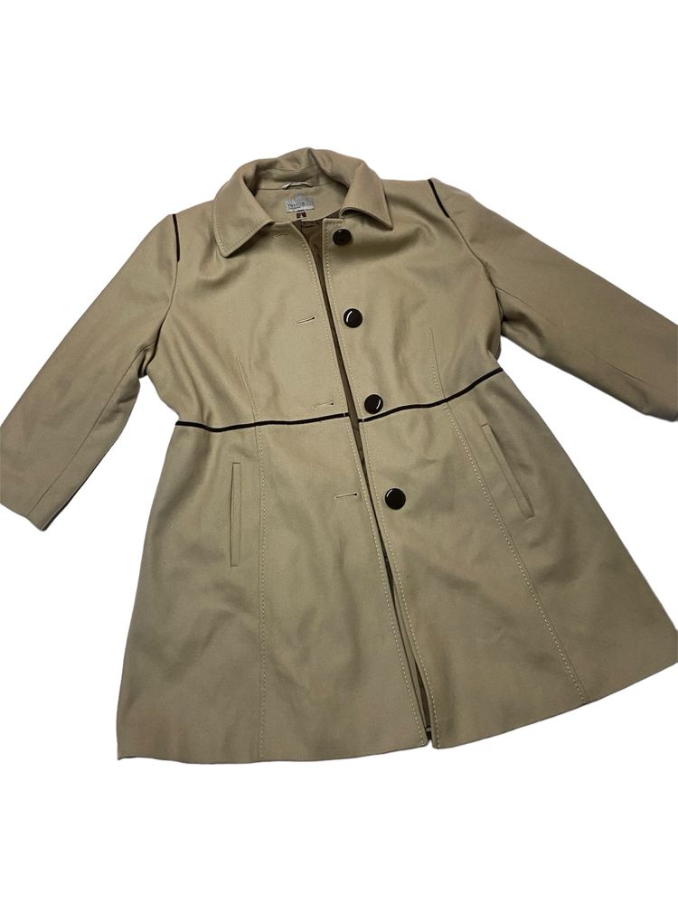 Beżowy jasny płaszcz XL 42 yessica vintage