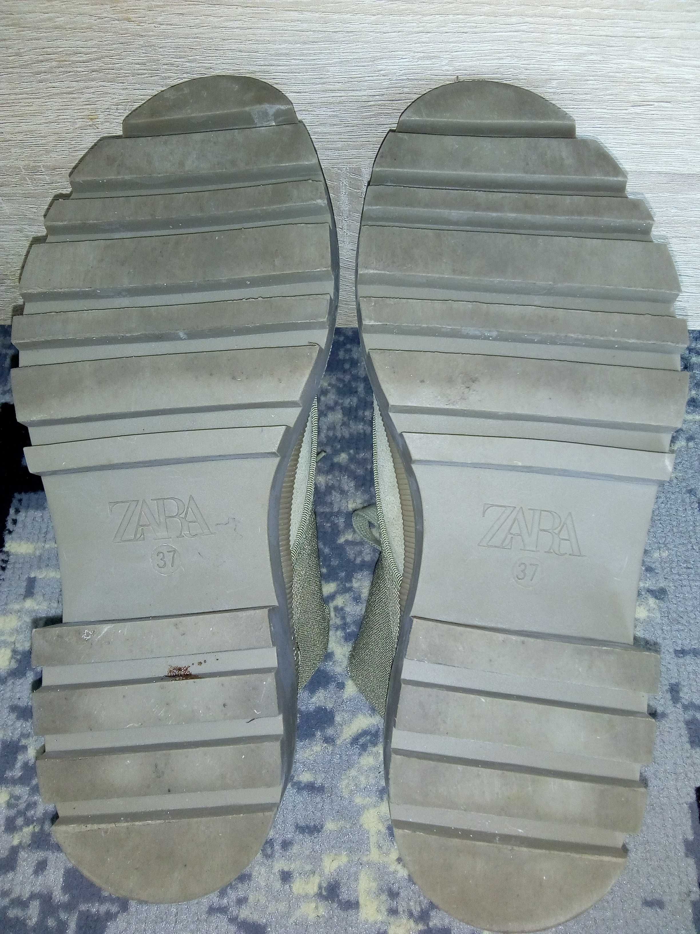 Buty ZARA na pół skórzane r.37 Stan jak nowe