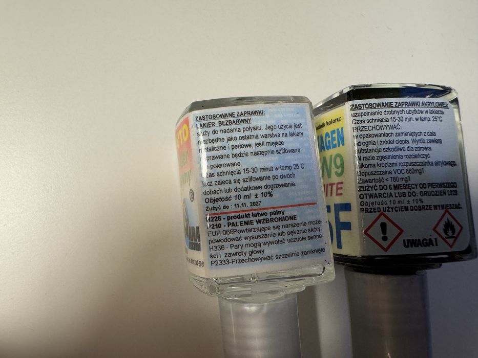 Zaprawka do lakieru Ara System Volkswagen LC5F i lakier bezbarwny vag