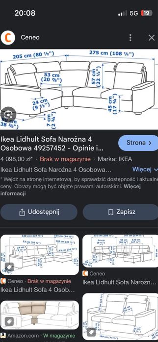 Narożnik  duży wygodny