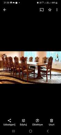 Stół z krzesłami 12 osobowy