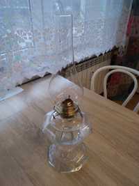 Lampa naftowa szklana/kryształ duża 51cm