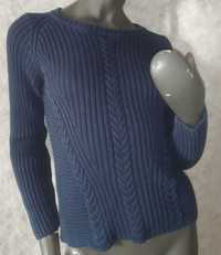 Granatowy sweter S