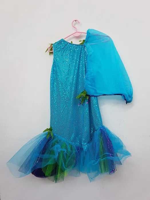 Sukienka przebranie Ariel Mała Syrenka głębia oceanu 152 cm G067