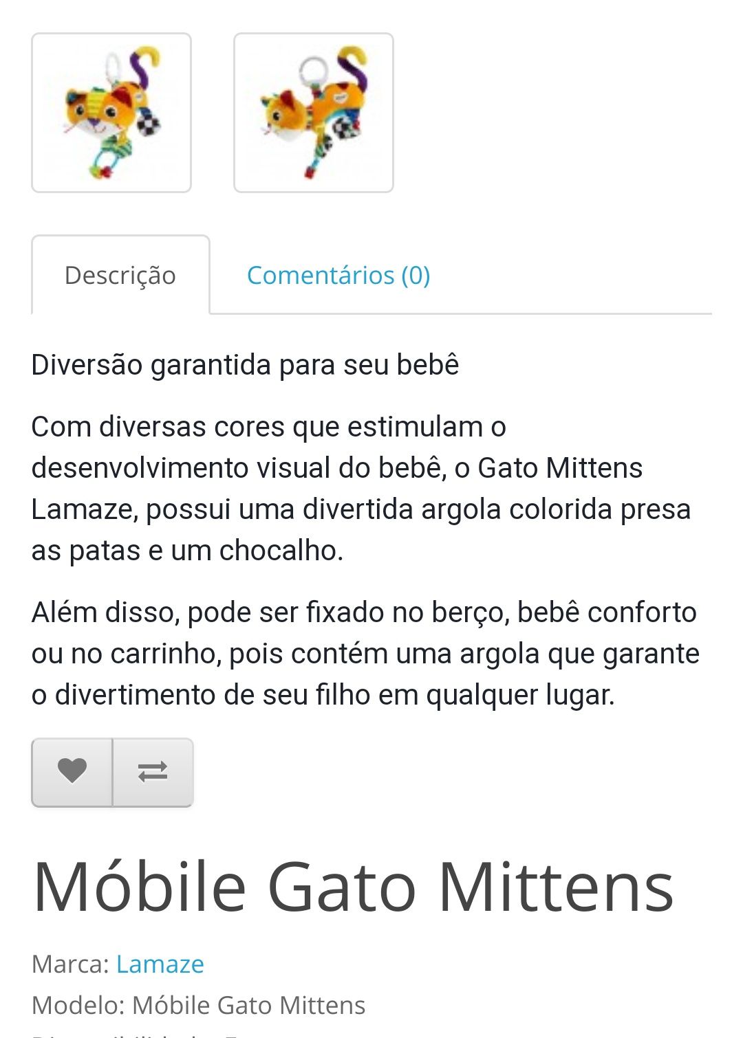 Mobile gatinho mittens e cão playgro brinquedos