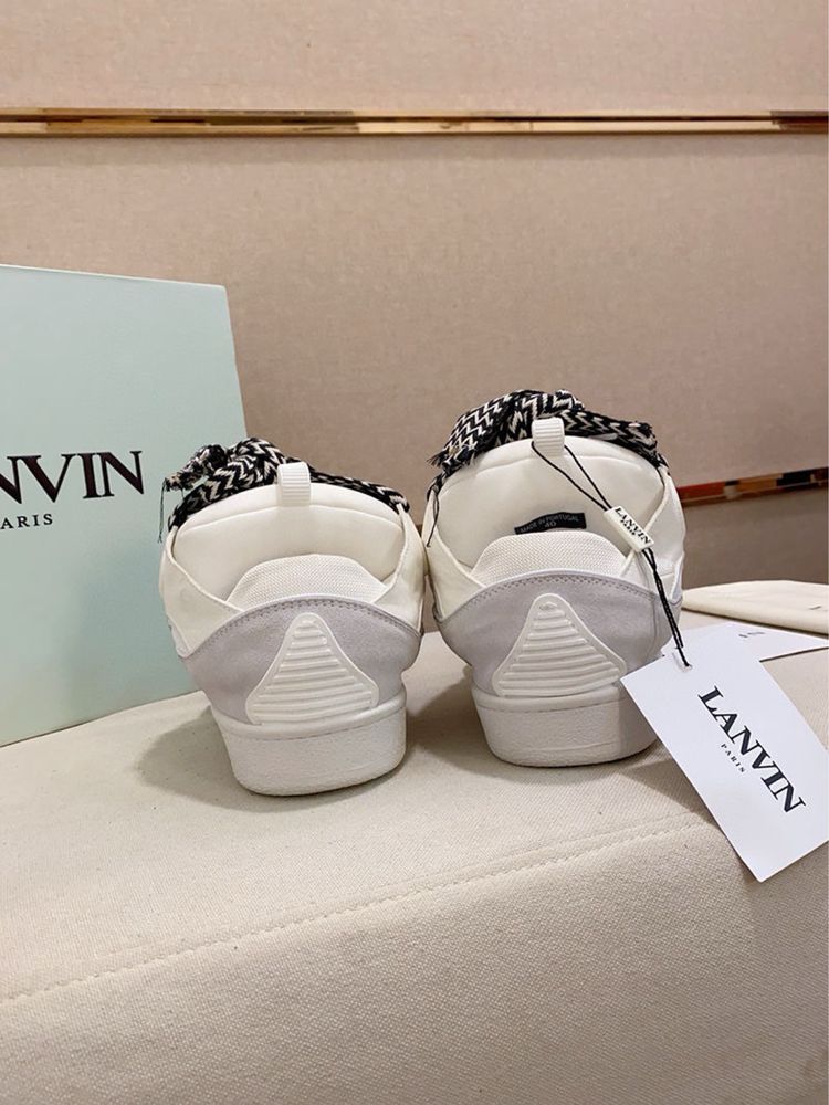 (БЕЗ ПЕРЕДОПЛАТИ) Lanvin Curb Sneakers ланвін карб снікерс біліі опіум
