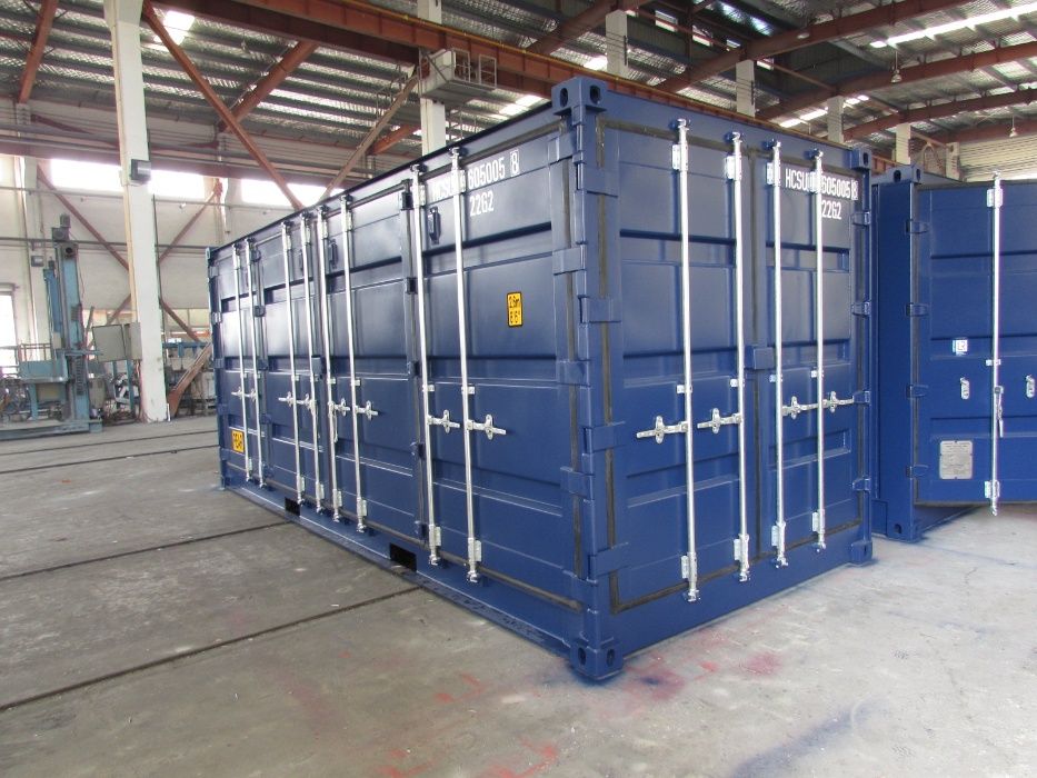 Kontener morski kontener magazynowy 20dv open side otwierany długi bok