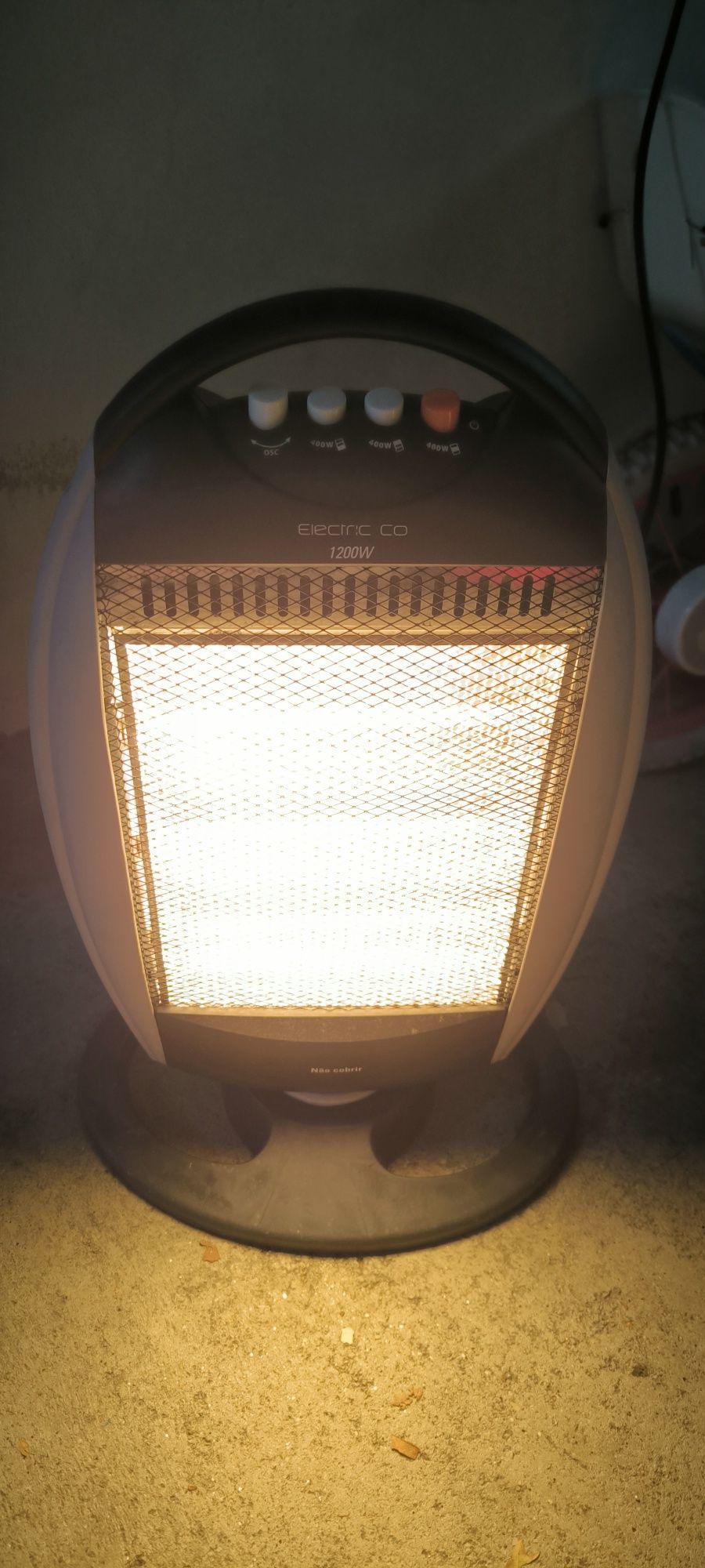 Aquecedor de halogéneo 1200w