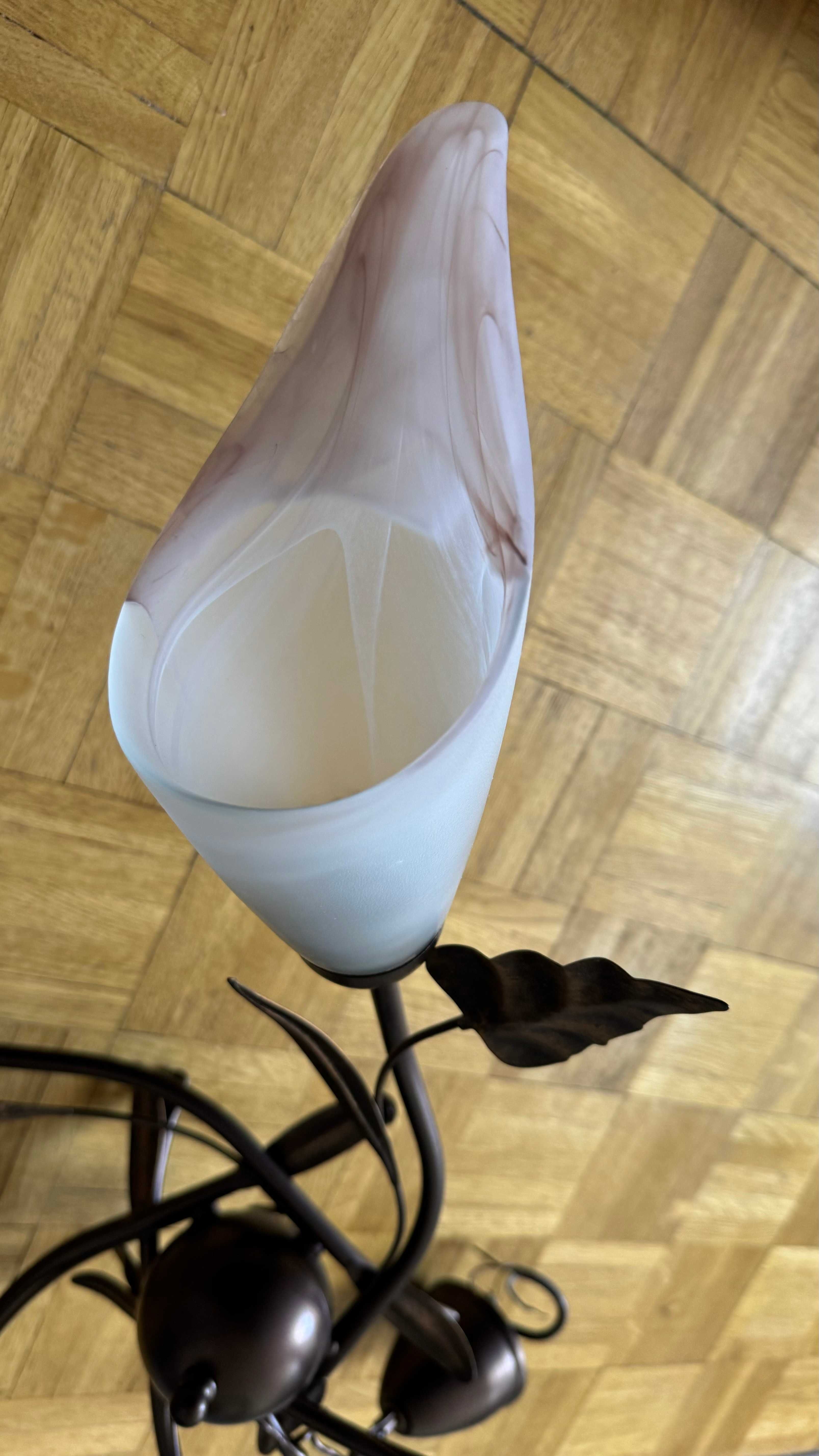 Żyrandol z lampką w komplecie