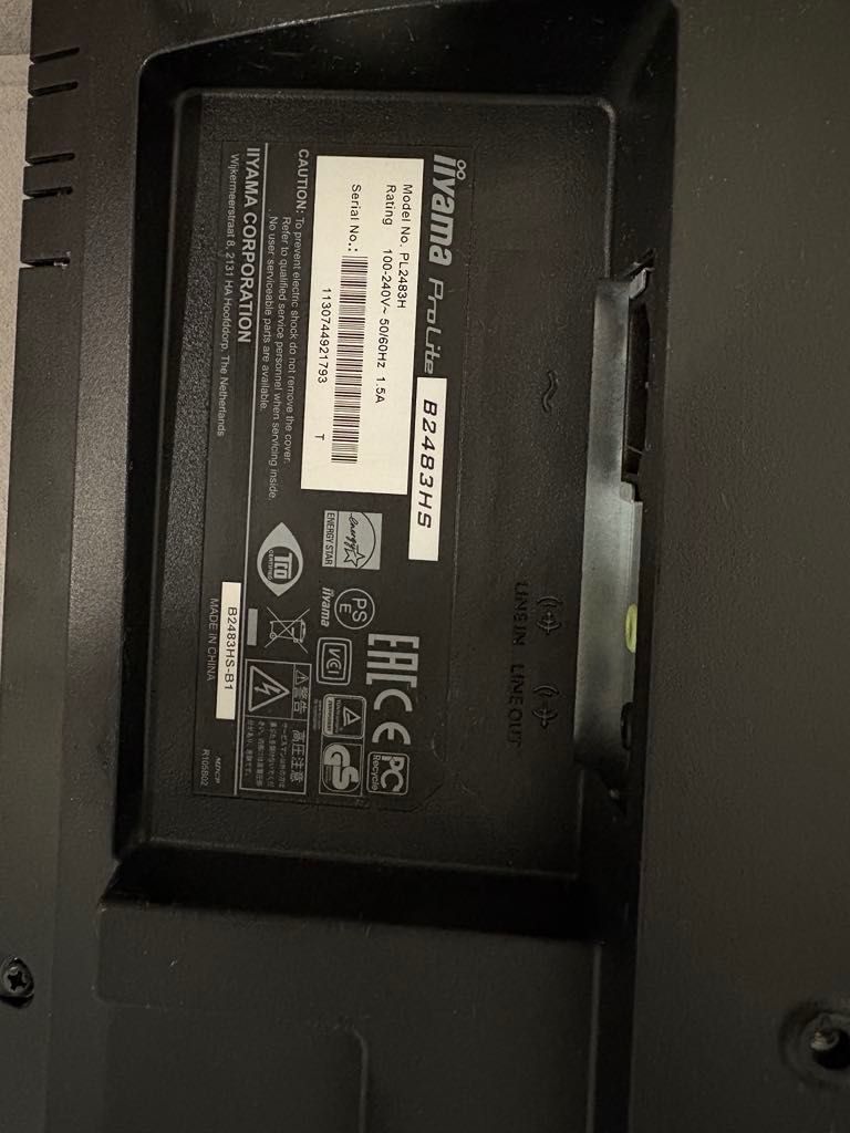 Monitor iiyama prolite b2483hs