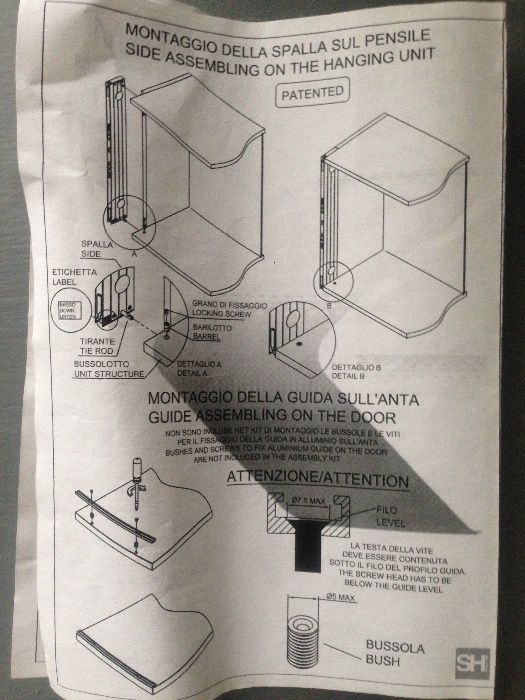 HolzSystem OVERMAX механизм синхронного открывания дверей шкафа навеса