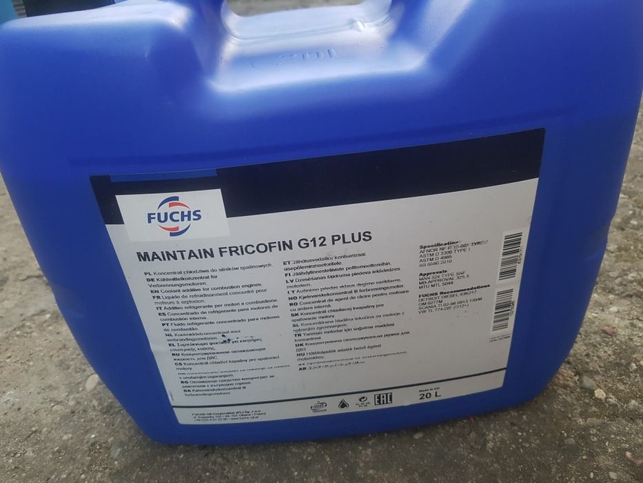 Płyn do chłodnic -40°C MAINTAIN FRICOFIN G 12 PLUS . Koncentrat