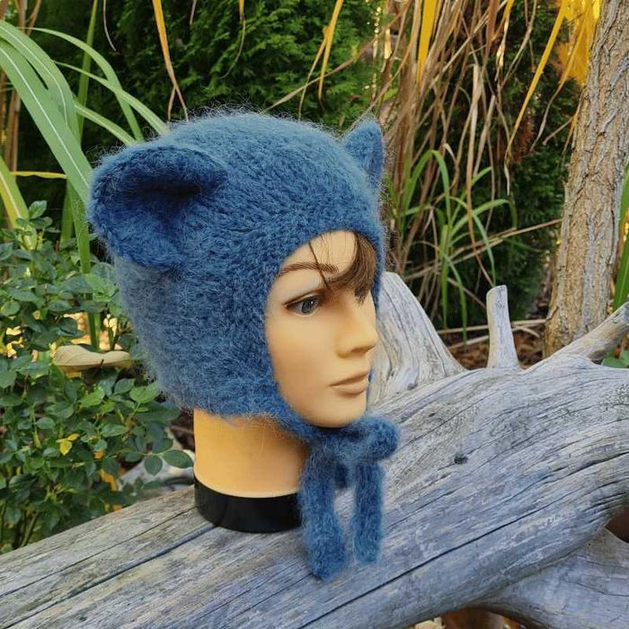 Czapka Mysz Jeans 48/50 alpaka/merynos