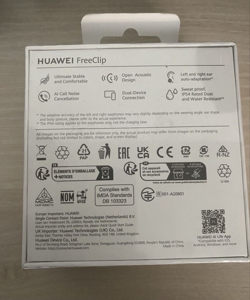Huawei FreeClip Purple (Model T0017)