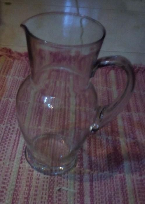 Caneca de vidro arredondada rara dos anos 50