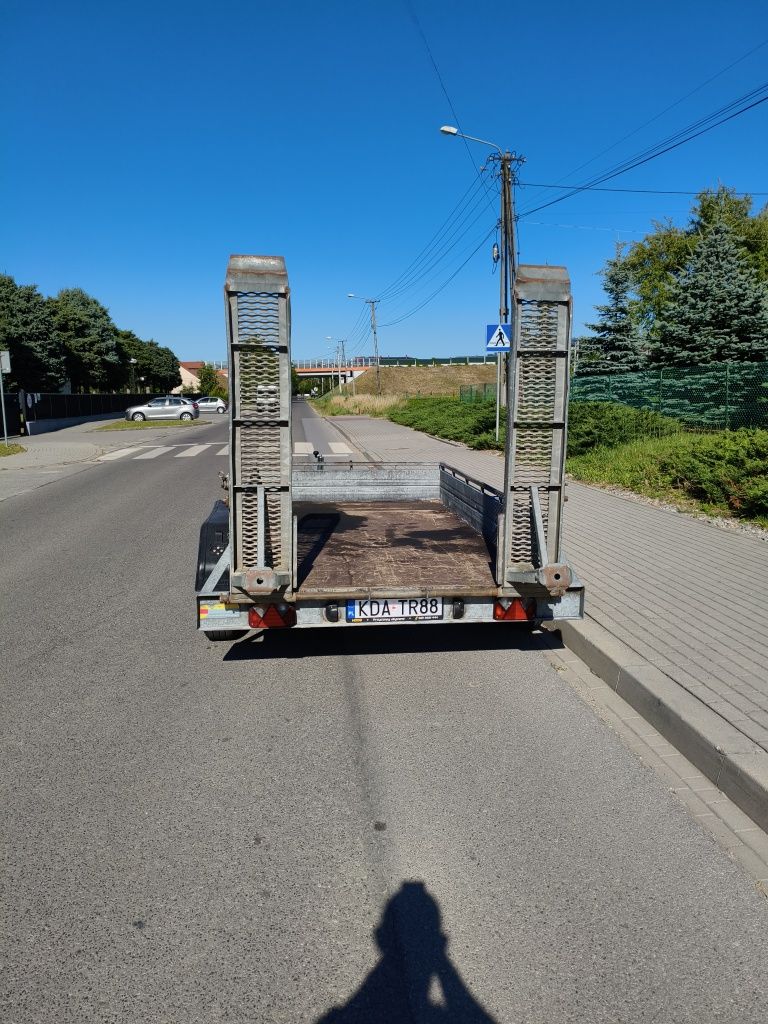 DMC 2500 kg mocna przyczepa pod minikoparkę i inne maszyny budowlane