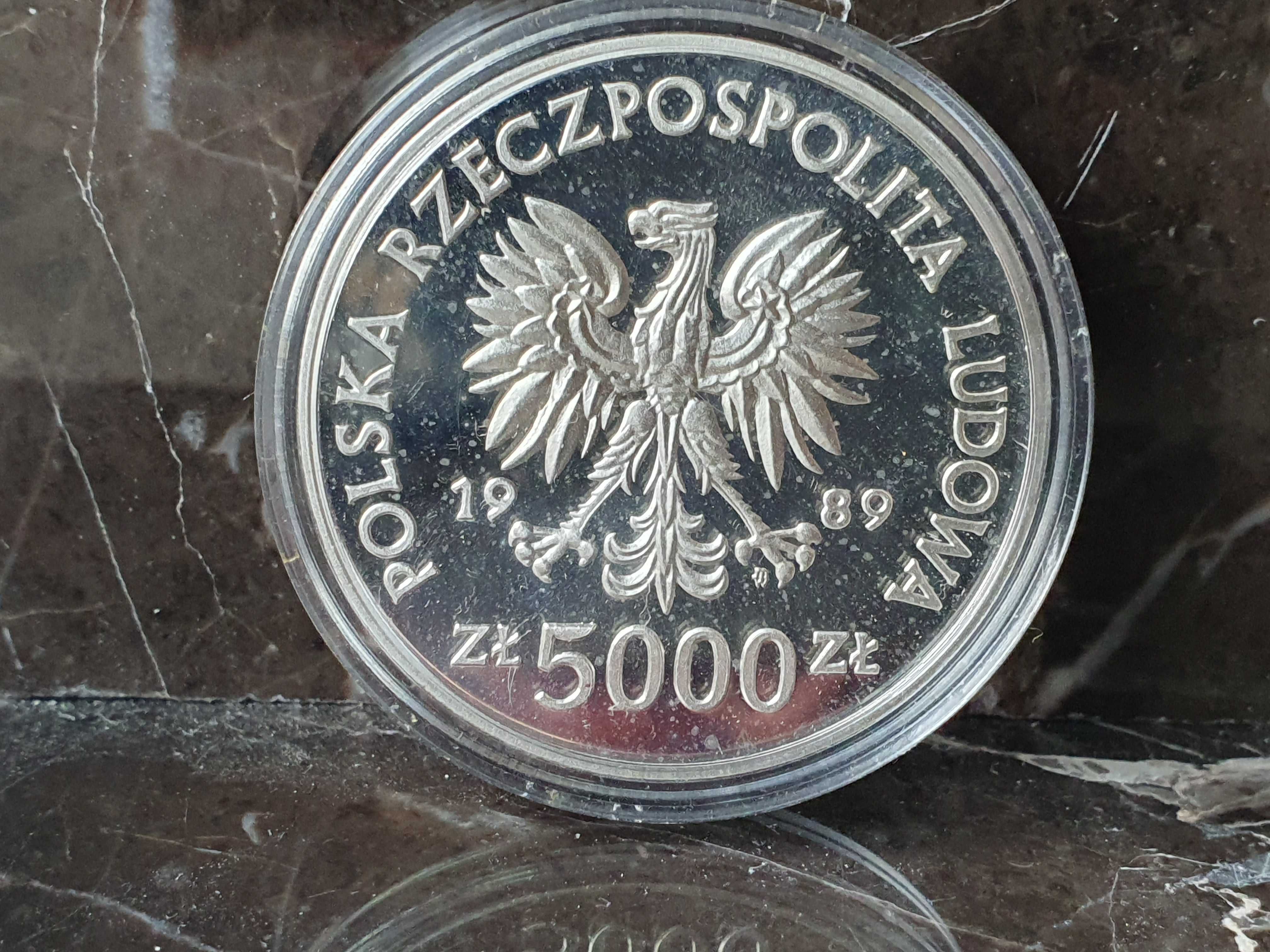 Polska 5000 zł 1989 Toruń Kopernik Mennicza