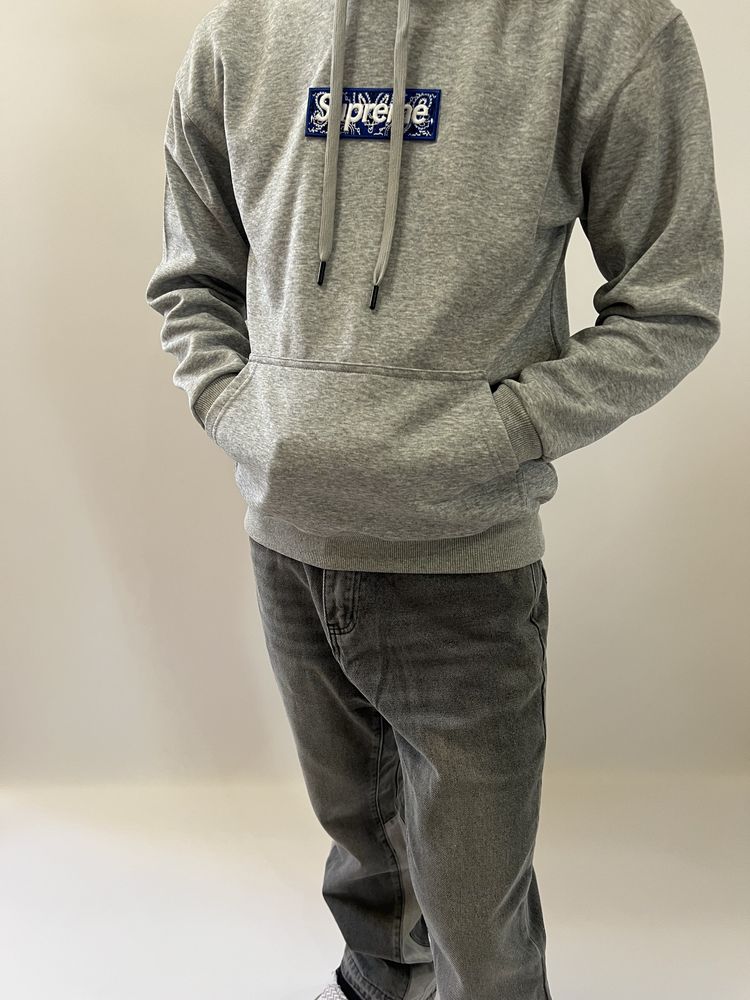 Supreme hoodie grey,new,size:XS,S,M drip,drill,