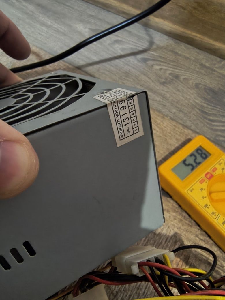 Блок живлення 350W EuroCase EC-350X, вживаний, 120мм вентилятор