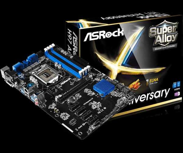 Материнська плата ASrock H97 Anniversary на ремонт запчастини