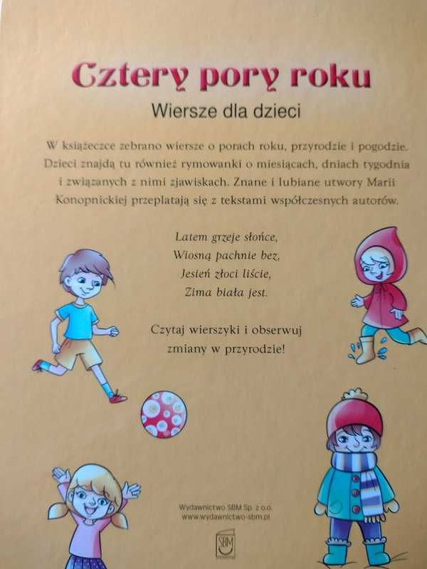 wiersze dla dzieci - cztery pory roku