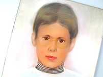 piękny pastel portret obraz chłopiec pastela